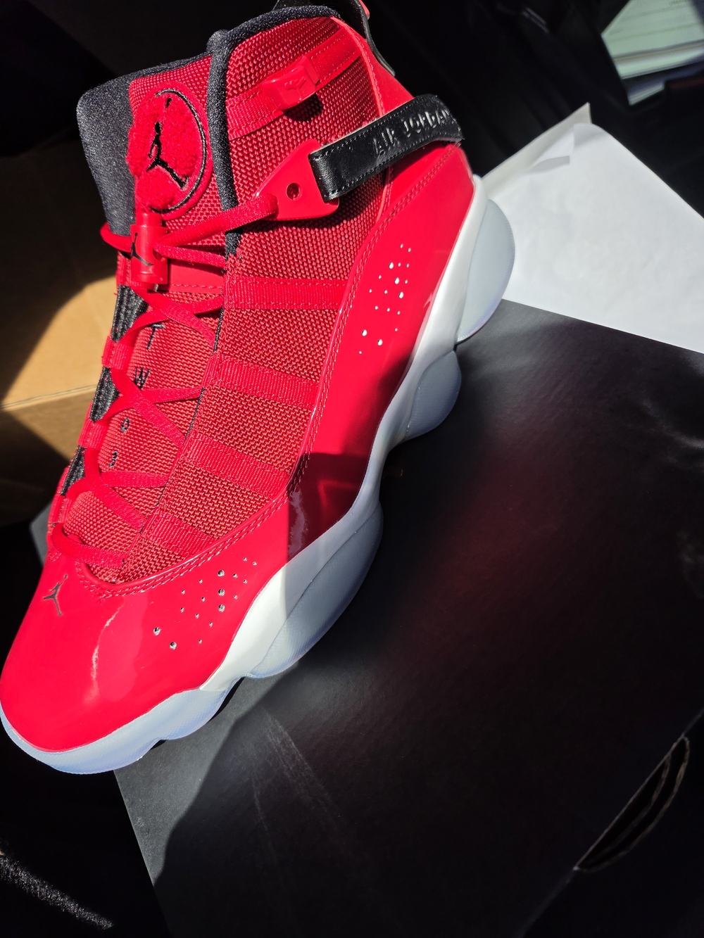 Jordan 6 Rings Gym Red/Black/White Shoe Box